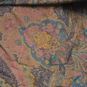Ralph Lauren Fitted.king Sheet Elizabeth Paisley Briana Blue Green Porneroy Plum